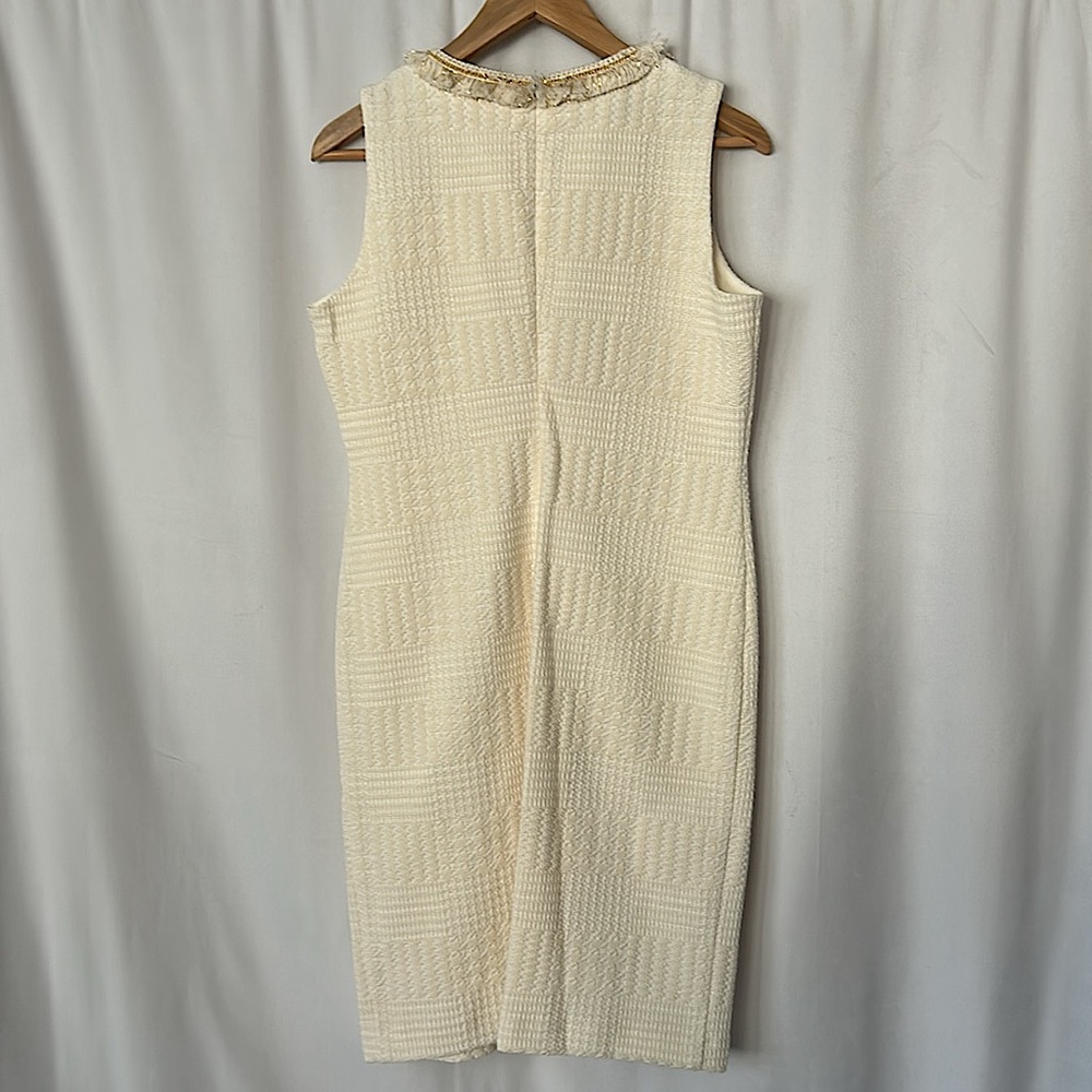 Sara Campbell NWT Ivory and Gold Chemise Dress and Jacket Set **Size 6/M**🌺🌺 - Picture 7 of 9